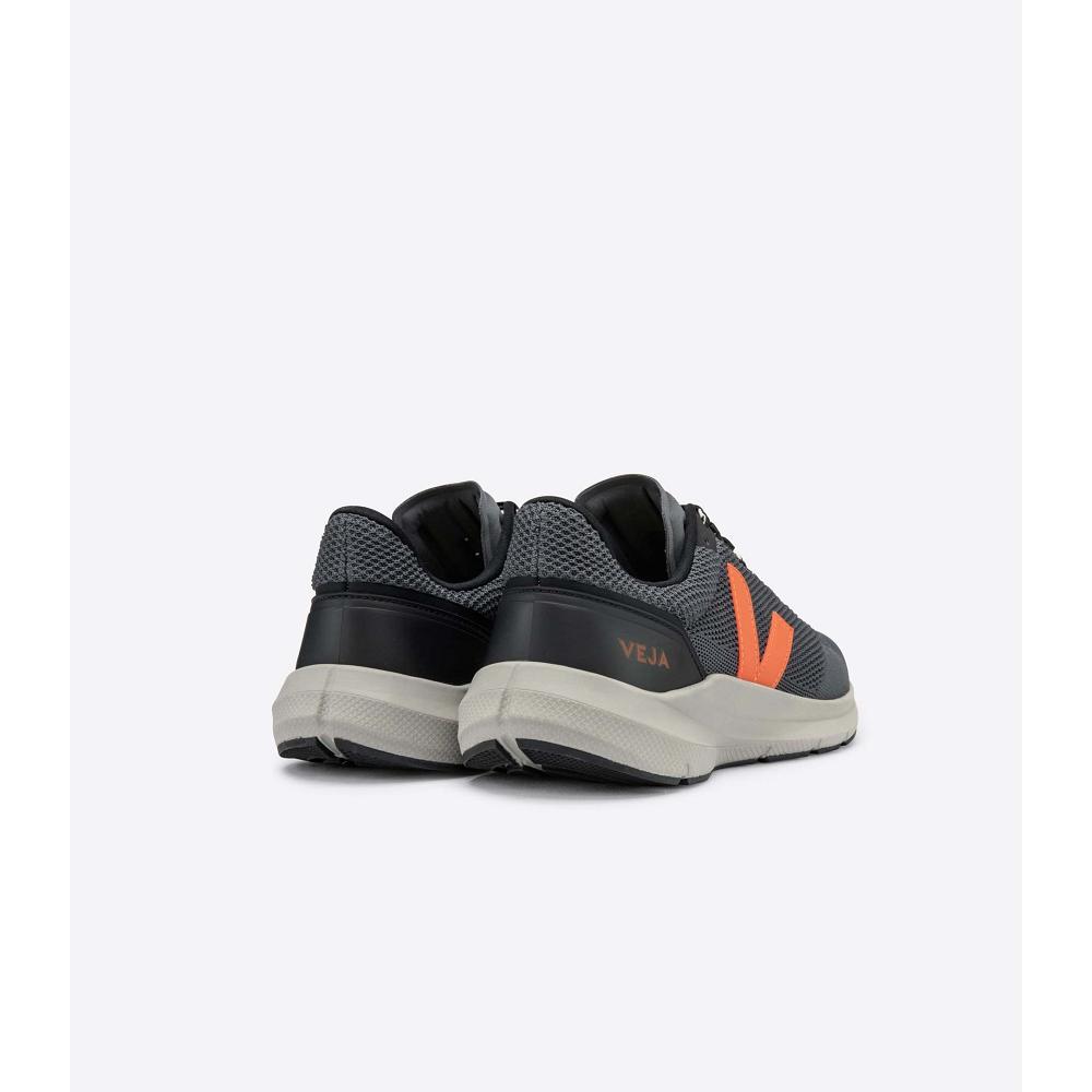 Veja MARLIN LT V KNIT Loopschoenen Heren Orange/Black | BE 148XYU